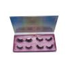 wholesale holographic rectangle 4 pairs private custom lashes box 2