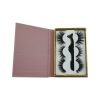 wholesale pink rectangle 3 pairs with tweezer private custom lashes box 2